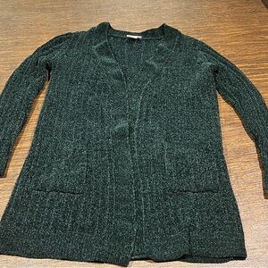 Matty M Dark Green Cardigan Sweater